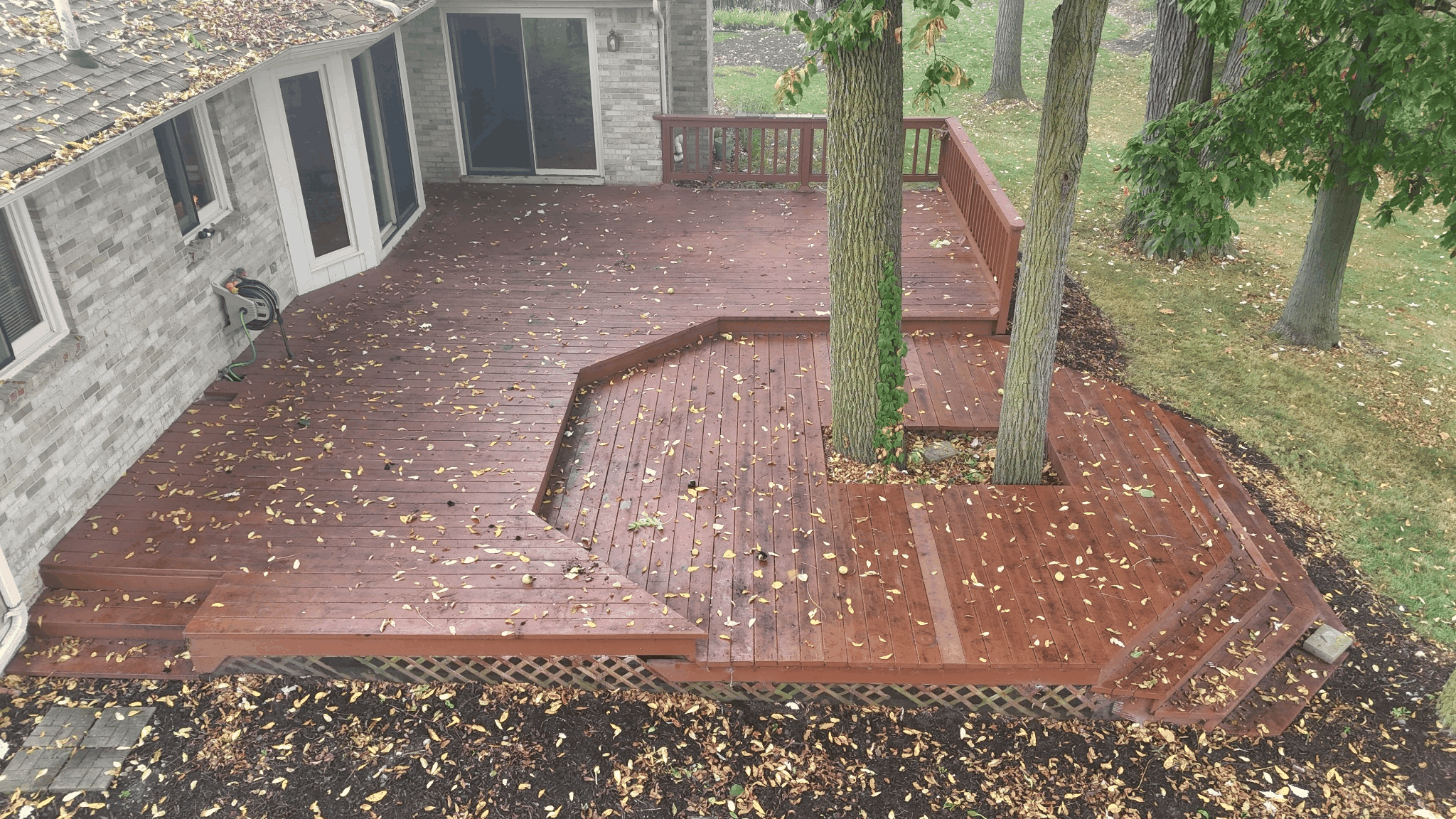 Wood Deck Replacement with Composite: Deerbook, Novi