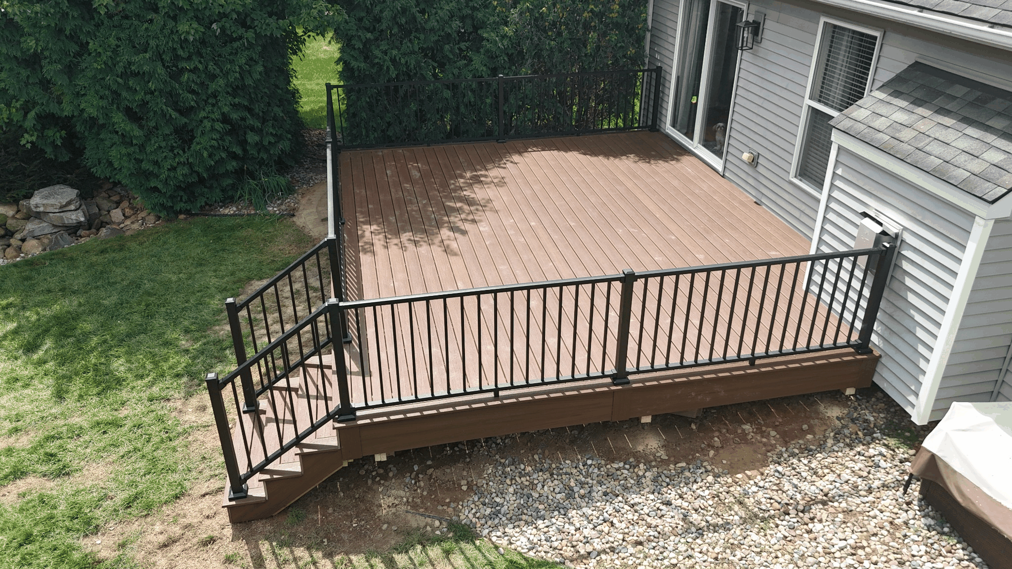 Custom Composite Deck in Chadwick Farms, Brighton