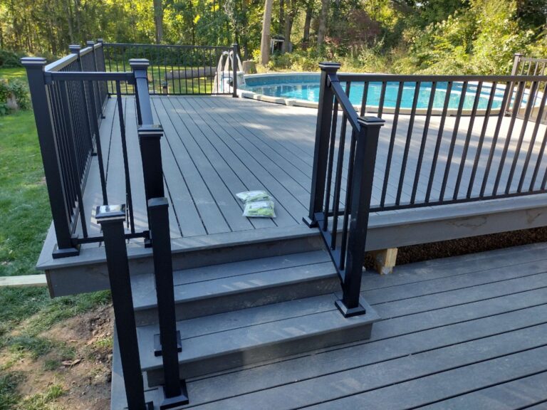 Deck stairs framing without decking in Salem Township MI