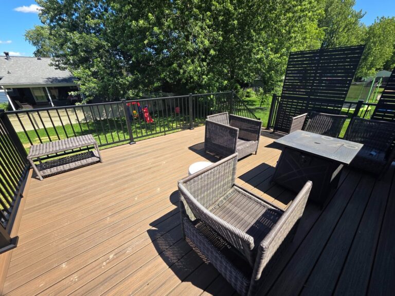 Composite deck resurfacing with Trex decking in Canton Township Michigan